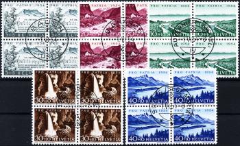 Stamps: B66-B70 - 1954 Swiss Psalm, Lakes and Waterways