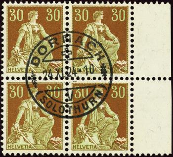 Timbres: 110 - 1908 papier fibreux