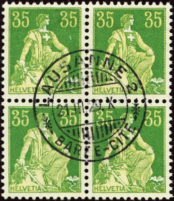 Timbres: 111 - 1908 papier fibreux