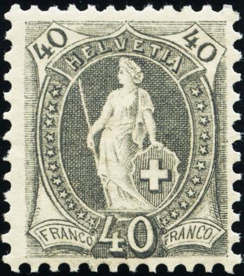 Thumb-1: 69D - 1894, papier blanc, 13 dents, camp de concentration B