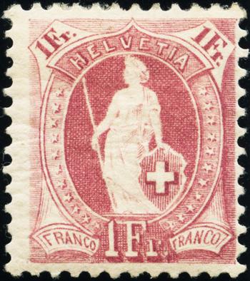 Thumb-1: 71A - 1882, papier blanc, 14 dents, KZ A