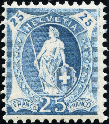 Thumb-1: 93B - 1906, papier blanc, 14 dents, filigrane