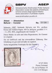 Thumb-2: 89A - 1907, weisses Papier, 13 Zähne, WZ