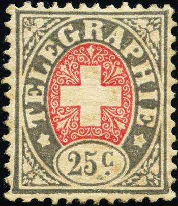 Thumb-1: T1 - 1868, Papier blanc, armoiries carmin