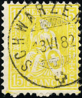 Briefmarken: 47 - 1881 Faserpapier