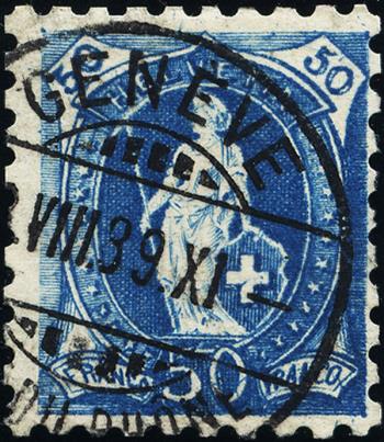 Briefmarken: 70B - 1888 weisses Papier, 11 Zähne, KZ A