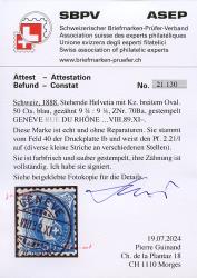 Thumb-2: 70B - 1888, weisses Papier, 11 Zähne, KZ A