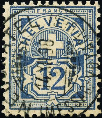 Briefmarken: 62Ba - 1898 Faserpapier, KZ B