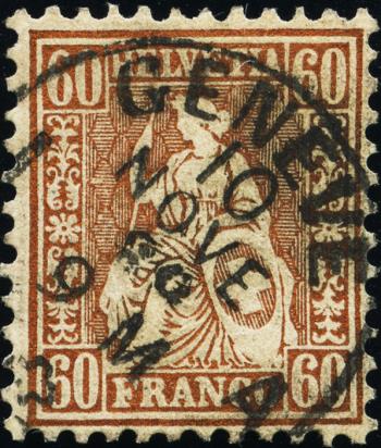 Briefmarken: 35 - 1863 Weisses Papier