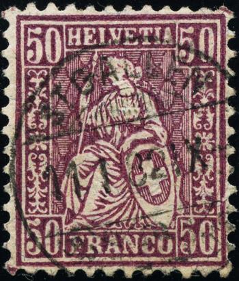 Briefmarken: 51 - 1881 Faserpapier