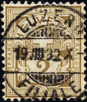 Briefmarken: 53 - 1882 weisses Papier, KZ A