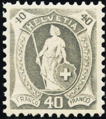 Thumb-1: 89A - 1907, weisses Papier, 13 Zähne, WZ