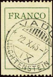 Briefmarken: FZ4 - 1943 Antiquaschrift, Kreis 19 mm