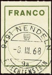 Briefmarken: FZ6 - 1962 Blockschrift, Kreis 19.2 mm