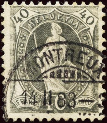 Thumb-1: 69A - 1882, carta bianca, 14 denti, KZ A