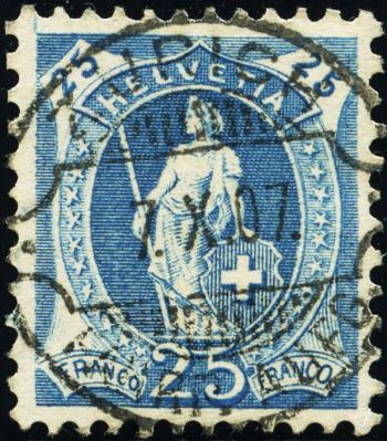 Thumb-1: 93A - 1906, papier blanc, 13 dents, filigrane