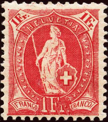 Briefmarken: 99A - 1907 Faserpapier, 14 Zähne, WZ