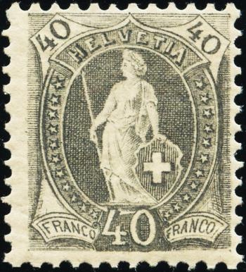 Briefmarken: 69E - 1903 weisses Papier, 14 Zähne, KZ B