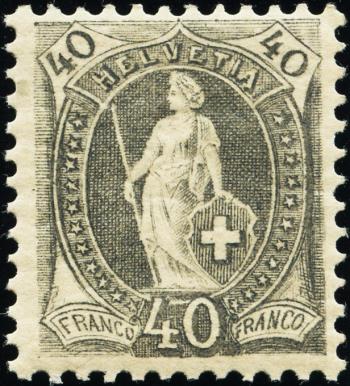 Briefmarken: 69E - 1903 weisses Papier, 14 Zähne, KZ B