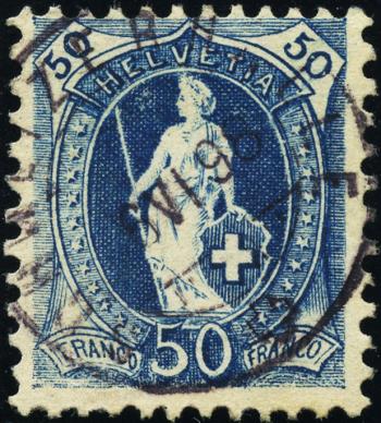 Thumb-1: 70D - 1895, papier blanc, 13 dents, camp de concentration B