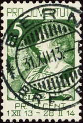 Thumb-1: J1 - 1913, Helvetia mit Matterhorn