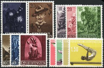 Briefmarken: FL1957 - 1957 Jahreszusammenstellung