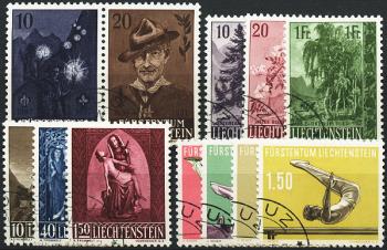 Briefmarken: FL1957 - 1957 Jahreszusammenstellung