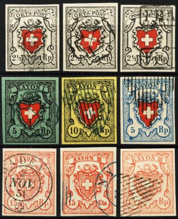 Briefmarken: Lot-Bundesmarken und Rayons -  Bundesmarken- und Rayon Lot, FÄLSCHUNGEN