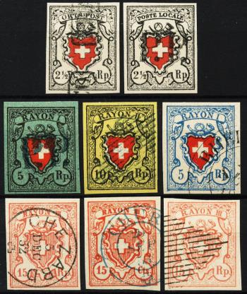 Briefmarken: Lot-Bundesmarken und Rayons -  Bundesmarken- und Rayon Lot, FÄLSCHUNGEN