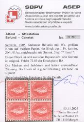 Thumb-2: 91A - 1905, weisses Papier, 13 Zähne, WZ