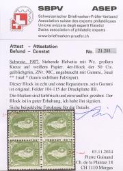 Thumb-2: 90C - 1907, Faserpapier, 14 Zähne, WZ