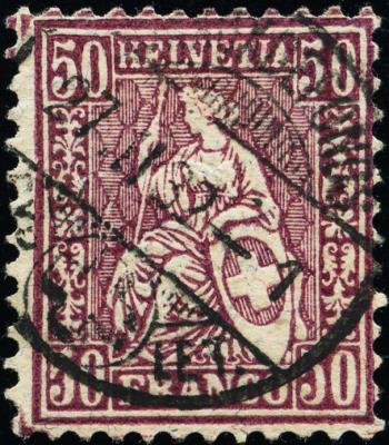 Briefmarken: 51 - 1881 Faserpapier