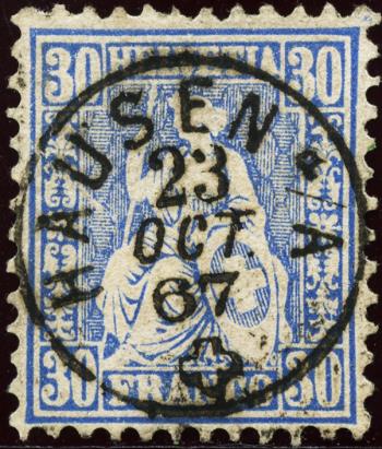 Briefmarken: 41b - 1867 Weisses Papier