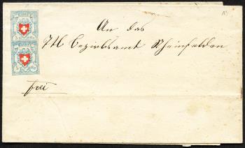 Briefmarken: 17II-T15+8 C1-LU - 1851 Rayon I, ohne Kreuzeinfassung