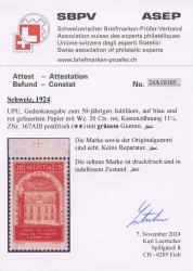 Thumb-3: 167AIII - 1924, 50 Jahre Weltpostverein