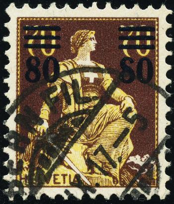 Briefmarken: 135.2A.01 - 1915 Aufbrauchsausgaben mit neuen Wertaufdrucken