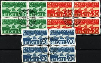 Briefmarken: F16-F18 - 1932 Gedenkausgaben zur Abrüstungskonferenz in Genf