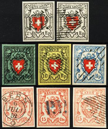 Briefmarken: Lot-Bundesmarken und Rayons -  Bundesmarken- und Rayon Lot, FÄLSCHUNGEN