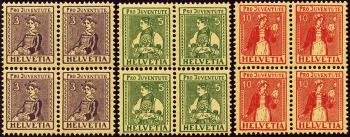 Briefmarken: J7-J9 - 1917 Trachtenbilder