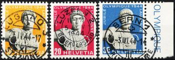 Briefmarken: 259x-261x - 1944 50 Jahre Internat. Olympisches Komitee