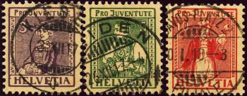 Briefmarken: J7-J9 - 1917 Trachtenbilder