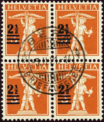 Briefmarken: 146 - 1921 Aufbrauchsausgaben mit neuen Wertaufdrucken