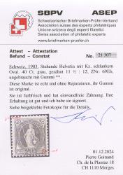 Thumb-2: 69E - 1903, carta bianca, 14 denti, KZ B