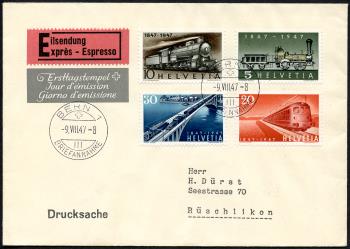 Thumb-1: 277-280 - 1947, 100 Years of Swiss Railways