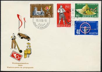 Thumb-2: 320-323 - 1954, Timbres publicitaires et commémoratifs