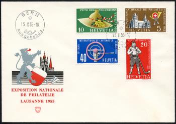 Thumb-1: 320-323 - 1954, Francobolli pubblicitari e commemorativi