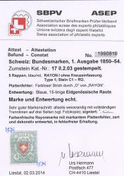 Thumb-2: 17II.2.03-T1 C1-RO - 1851, Rayon I, ohne Kreuzeinfassung