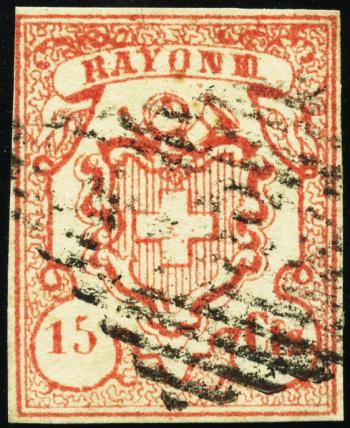 Francobolli: 19-T2 UM-II - 1852 Rayon III Centesimi