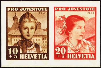 Briefmarken: J98I-J99I - 1941 Einzelwerte aus Sonderblock für die Kriegswinterhilfe