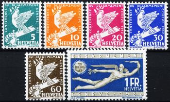 Thumb-1: 185-190 - 1932, edizione commemorativa della Conferenza sul disarmo a Ginevra